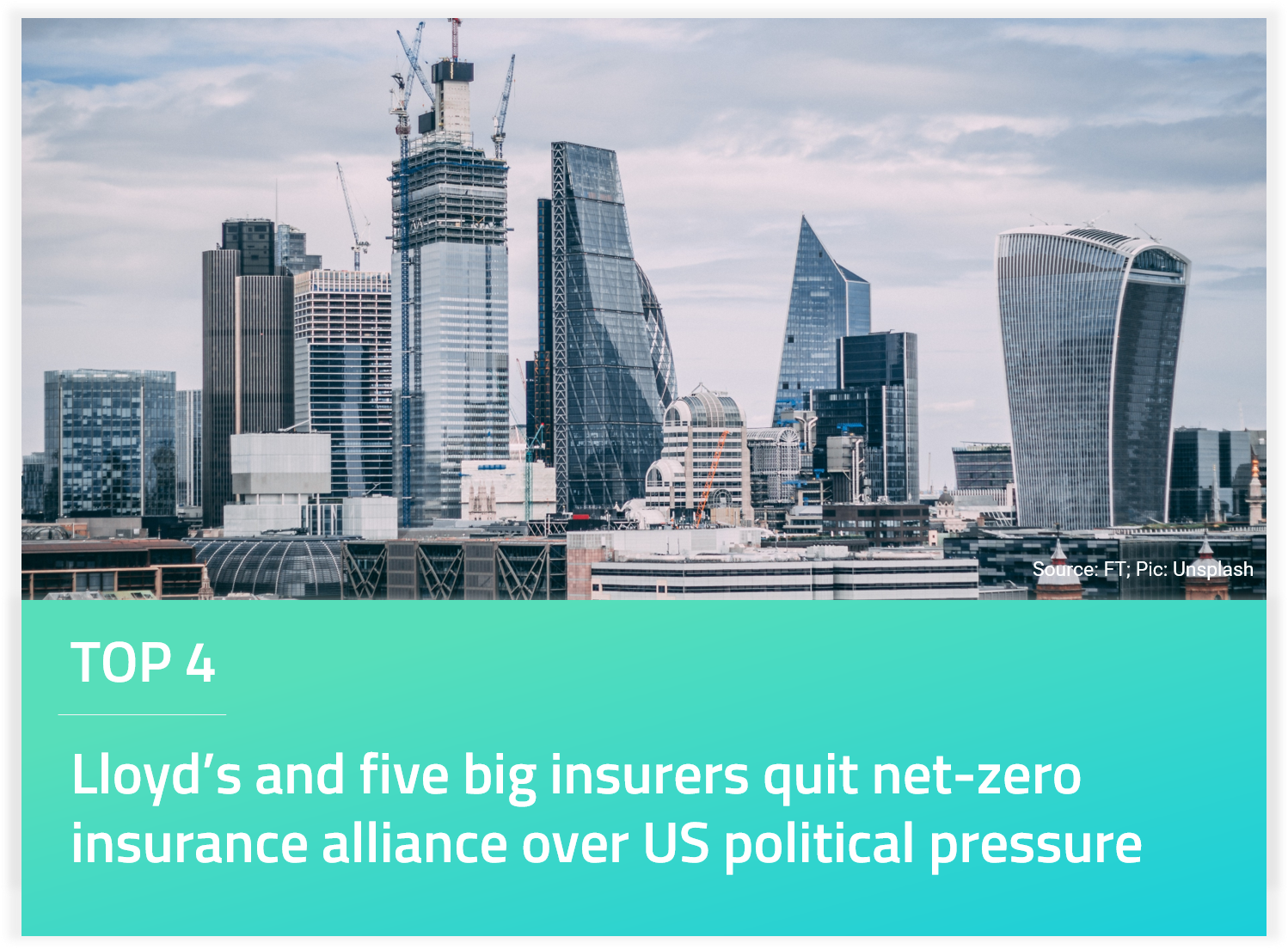 Lloyd’s and five big insurers quit sector’s net-zero initiative