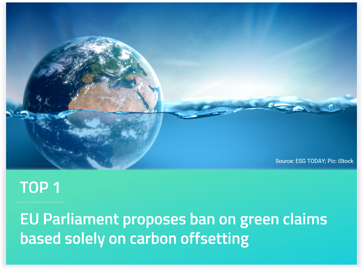 EU Parliament proposes ban on green claims based solely on carbon offsetting
